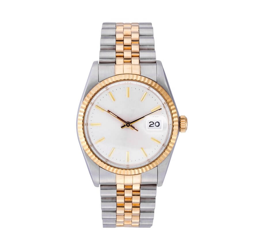 Silver Gold Luxury Watch